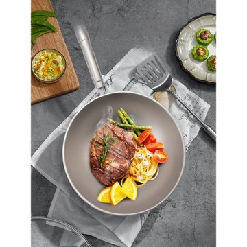 ODYBIRD純鈦鍋家用德國進口健康無涂層煎炒鍋燃氣灶專用平底鈦鍋