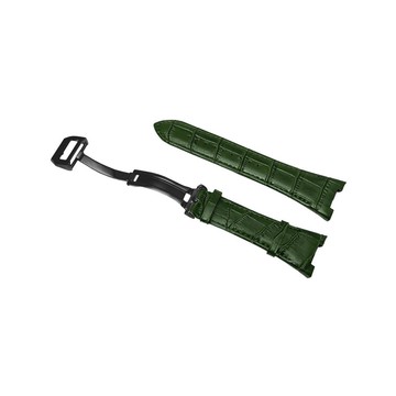 【Golden Concept】Apple Watch 44mm 45mm CE-GR 黑色錶扣 綠色皮革錶帶