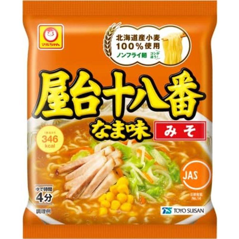 東洋水産 マルちゃん 屋台十八番 なま味みそ 5食パック ×12個 (6個入×2ケース)