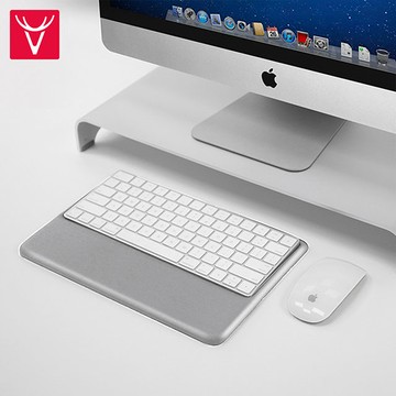Vaydeer鹿為 Magic Keyboard 2 巧控鍵盤專用記憶棉手腕墊 小號灰