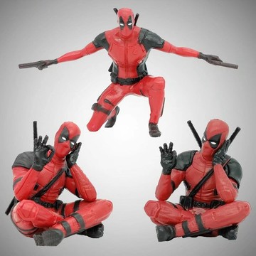 E哥❤Deadpool 戰鬥跪姿 萬事OK 死侍 兩款 車載擺件 模型公仔