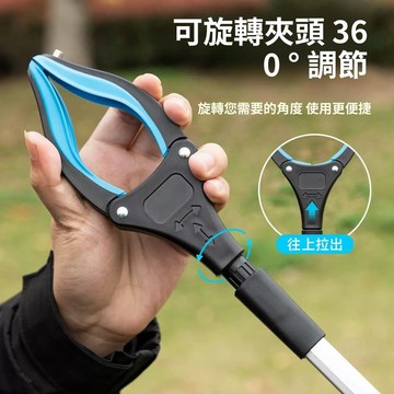 掃貨趁現在 不彎腰神器 垃圾夾 多功能取物夾 輔助夾 懶人夾 拾物器 垃圾夾撿垃圾夾子取物器長柄夾子環衛夾不鏽鋼加厚摺疊
