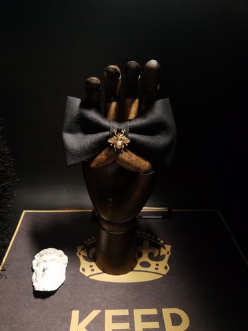 牛仔金屬蜜蜂領結領花復古時尚蝴蝶結