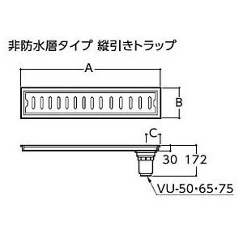 TOTO【YTB900SR】浴室排水ユニット(ステンレス) 非防水層タイプ(縦引き