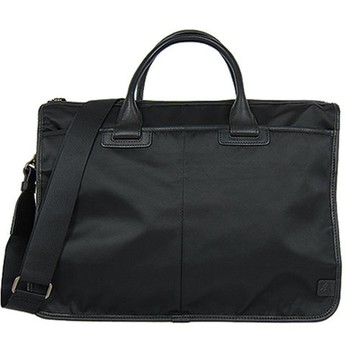 agnes b.硬質兩用公事包-大/黑