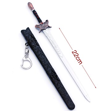 劍網劍俠情緣劍三武器 神魔之劍 22cm(長劍配大劍架.此款贈送市價100元的大刀劍架)(台灣現貨)