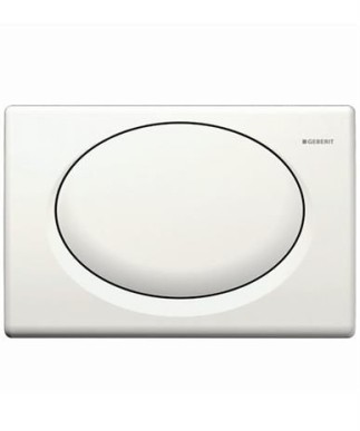 【麗室衛浴】瑞士原裝GEBERIT Rumba 埋壁按鈕白色單段冲水面板 115.750.11.1