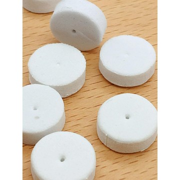 耳夾減震泡沫銀泡沫墊頭飾海綿墊便攜精美白色白色輔助海綿墊