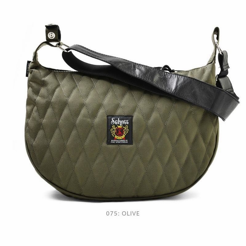 Schott ショット NYLON PADDED BANANA BAG ショルダーバッグ Schott ショット NYLON PADDED BANANA BAG ショルダーバッグ