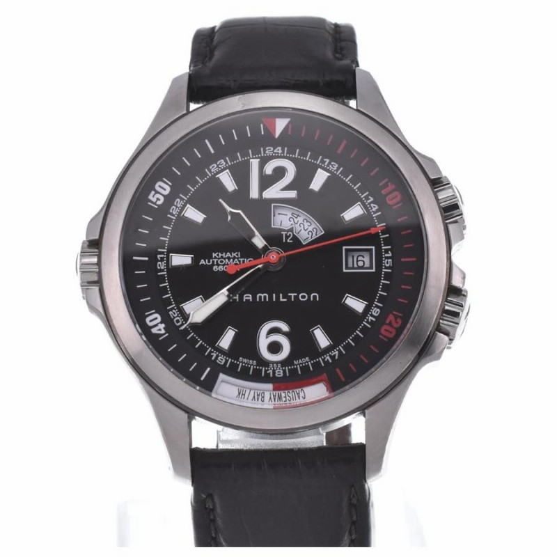 HAMILTON】ハミルトン カーキ ネイビー GMT H775550 自動巻き メンズ C 