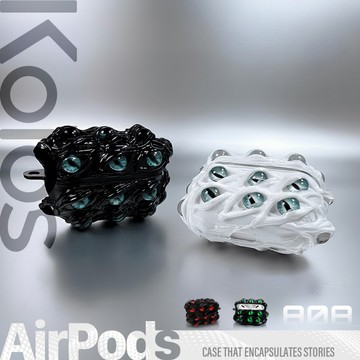 【Koios】Airpods Pro3 多眼克蘇魯耳機殼 airpods 4 Pro 2 立體 保護殼 黑暗風 魔眼