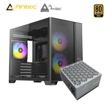 【新春強檔】Antec 安鈦克 FLUX M 玻璃透側機殼+MONTECH Century II 850W 金牌
