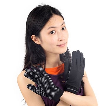 《SNOW TRAVEL》黑色抗UV止滑休閒手套 3入(冰涼降溫科技材質)