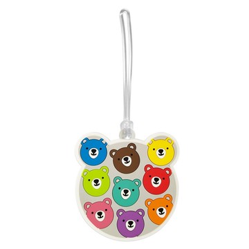 《DQ&CO》行李掛牌-繽紛熊-- 行李吊牌 識別吊牌 登機牌 姓名牌