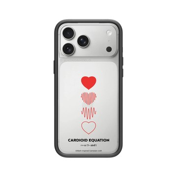 iPhone 17 Pro Max Mod NX -邊框背蓋組合 (相機按鈕) 黑 - Valentine's Day Collection - 愛的方程式：心動頻率（紅）