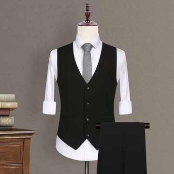 駿慕英倫修身西裝馬甲男士西服馬夾背心商務休閑職業正裝韓版潮