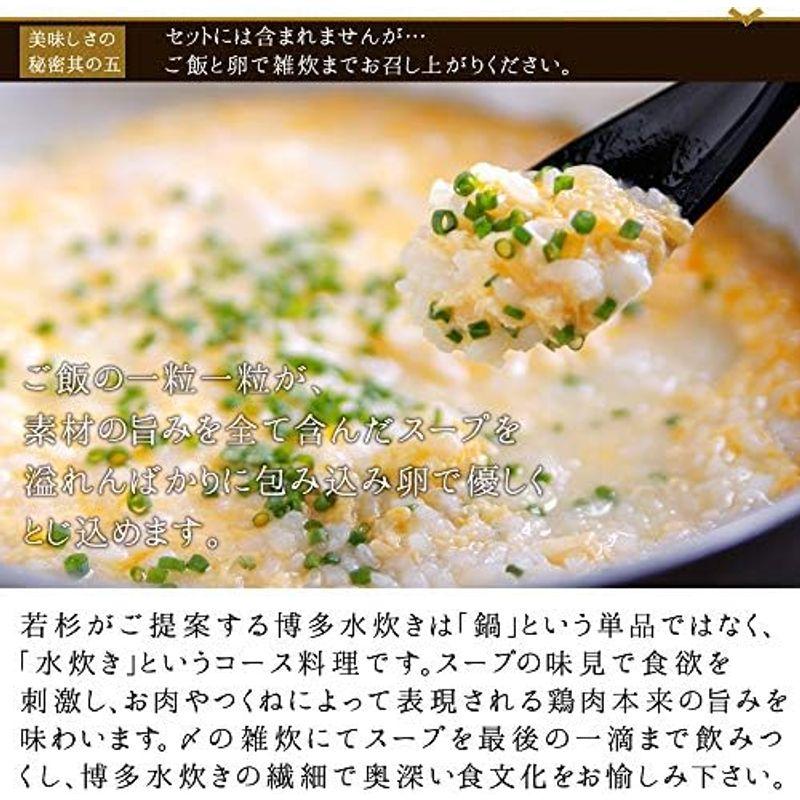 博多若杉 水炊きセット 博多 水炊き お取り寄せ 鍋 スープ (4?5人前)