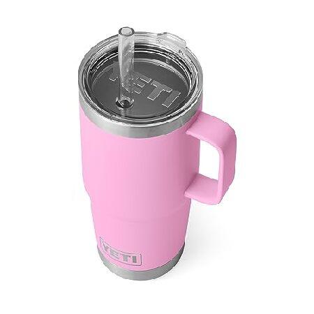 YETI Rambler 25 oz Straw Mug, Vacuum Insulated, Stainless Steel, Power Pink 並行輸入品