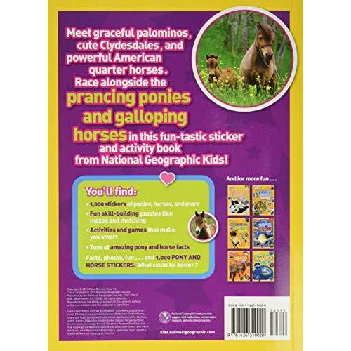 National Geographic Kids Ponies and Horses Sticker Activity Book: Over 1,00