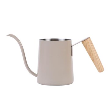 家用不銹鋼咖啡手沖壺西式細口長嘴木柄奶茶壺掛耳滴漏泡茶壺
