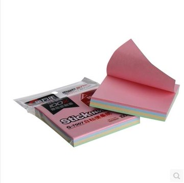 包郵金萬年便條紙 百事貼便利貼 創意N次貼便簽紙本正方形便簽紙