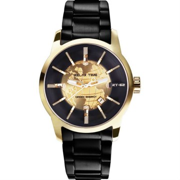 RELAX TIME史上最帥人動電能錶款-金(RT-62-3)  45mm｜樂天全館特惠中★指定刷卡回饋10%