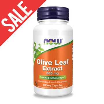 【NOW】橄欖葉萃取膠囊1瓶(60顆) 即期品/500mg橄欖葉萃取/30mg橄欖苦苷/6%標準萃取/病後補養/健康維持