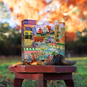 eeBoo 1000片拼圖 - Paris in Autumn  巴黎的秋天