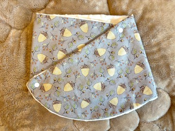 Hush Baby手工兩用脖圍領巾 L (橡實果子+奶油白)