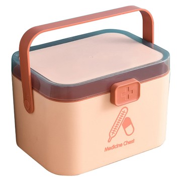 EDISH 北歐風多功能小藥箱 PP材質 光滑 手把 卡扣  1個