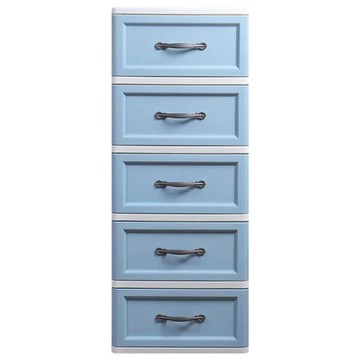 KEYWAY 聯府 藍桂坊收納櫃  藍色 + 白色  421mm  5層