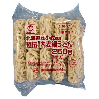 冷凍 麺伝 内麦細うどん 東洋水産 （250g×5食）×4個