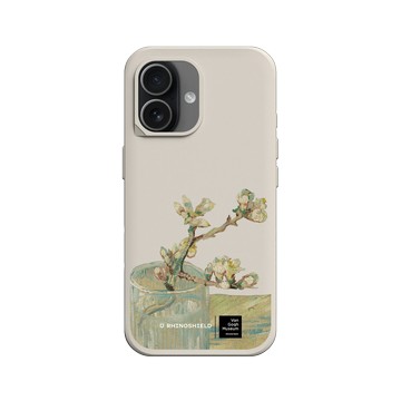 iPhone 17 SolidX 貝殼灰 - Van Gogh Museum - 玻璃杯中盛開的杏花
