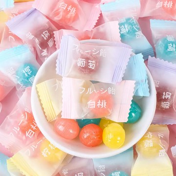 🔥台灣現貨🔥高颜值🍬 白桃糖 薄荷糖 檸檬糖 葡萄糖 多口味水果糖