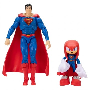 jakks PACIFIC 音速小子 x DC 聯名系列 英雄聯手出擊公仔 超人 2件組  1套