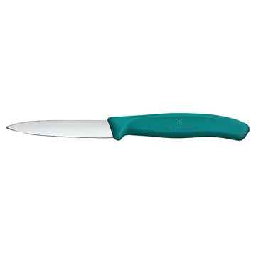 Victorinox 瑞士維氏 經典不鏽鋼削皮刀-綠 約8cm (VI687)