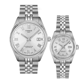 TISSOT Ballade系列 天文台認證 機械對錶-T1564081103300+T1562081103300