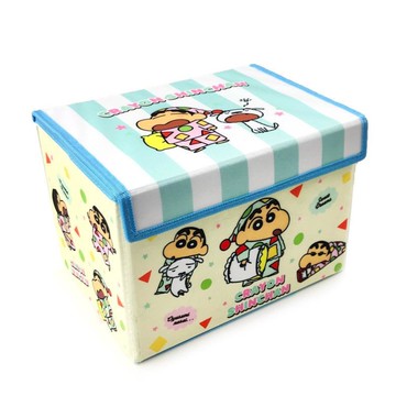 asdfkitty*蠟筆小新睡衣派對 可折疊小型收納箱 整理箱 置物箱-日本正版商品