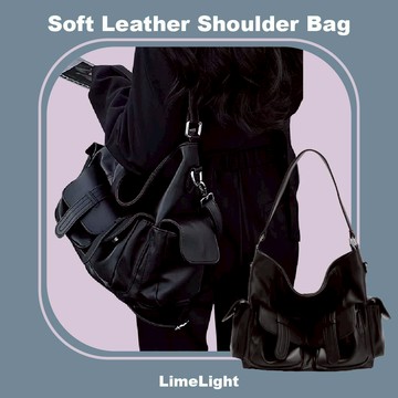 ☆LimeLight☆ 軟塌 皮革 托特包 大容量包包 男包 女包 包包 肩背包 學生包包 斜背包 大包包 包包 小包