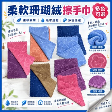 【台灣現貨】珊瑚絨抹布 擦車布 吸水布 抹布 百潔布 洗碗布 洗碗巾 強力吸水抹布 廚房抹布不沾油 不掉毛抹布 銀角百貨