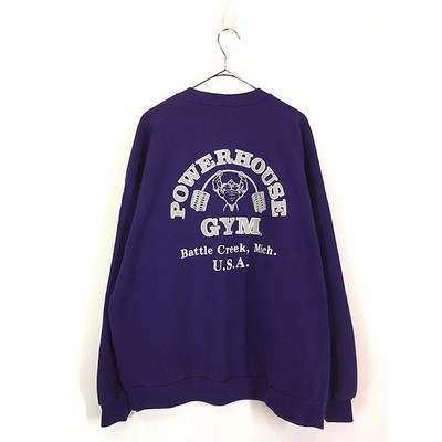 古着 80s USA製 POWERHOUSE GYM ゴールドジム パロディ ポップ
