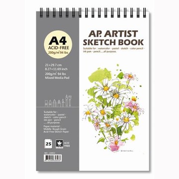 AP多功能速寫本 A4 上翻鐵圈 / 側翻鐵圈(5本)