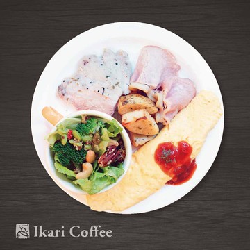 【怡客咖啡】B.歐姆蛋拼盤+70飲品★即買即用★套餐輕食★超值套餐★電子票券★餐券★外帶內用皆可