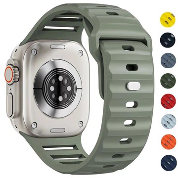 矽膠錶帶兼容 Apple watch Ultra 3 2 1 49mm 46mm 45mm 44mm 42mm Seri