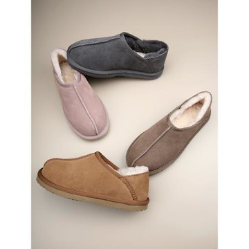 羊毛包跟拖鞋男女冬季居家淺口簡約皮毛一體加厚保暖真毛棉拖鞋