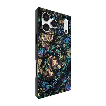 iPhone 18 系列 時尚精品 MagSafe 防摔超方殼 - 黑曜琉光 iPhone 18 Pro