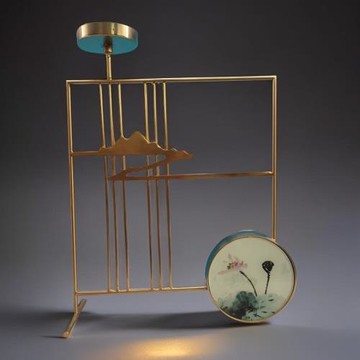 創意鐵藝創意幾何燭臺擺件酒店餐廳桌面擺件樣板間家居軟裝飾品