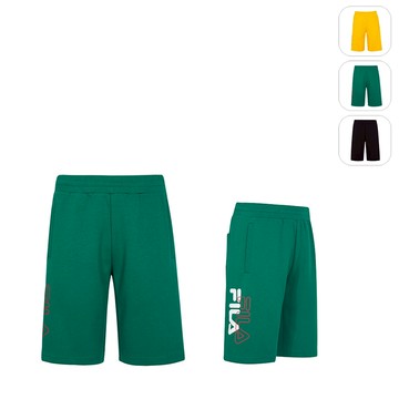 【FILA】男性 運動針織短褲-綠色 1SHX-5459-GN