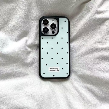 ✨新品上市✨波点标签适用苹果18新款防摔iphone18promax黑边透明软壳