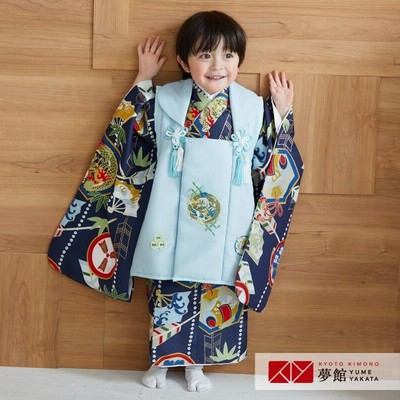 豆千代モダン 被布 七五三 女の子 3歳 753 鶴
